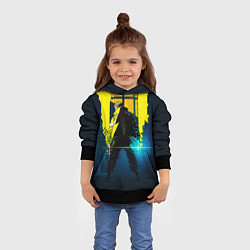 Толстовка-худи детская Anime Cyberpunk, цвет: 3D-черный — фото 2