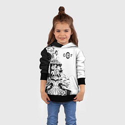 Толстовка-худи детская ОЛЕГ ГЕРБ, цвет: 3D-черный — фото 2