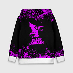 Толстовка-худи детская Black Sabbath metal, цвет: 3D-белый