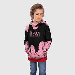 Толстовка-худи детская Blackpink, цвет: 3D-красный — фото 2