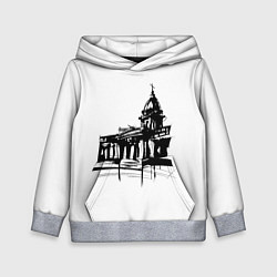 Толстовка-худи детская Исаакиевский собор в ночи, цвет: 3D-меланж