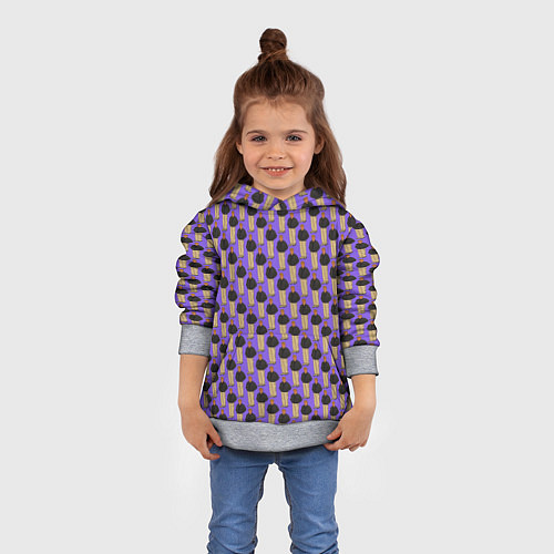 Детская толстовка Свидетель из Фрязино фиолетовый / 3D-Меланж – фото 4