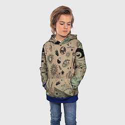 Толстовка-худи детская Эзотерика, цвет: 3D-синий — фото 2
