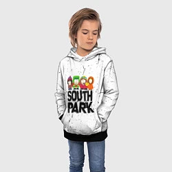 Толстовка-худи детская Южный парк мультфильм - персонажи South Park, цвет: 3D-черный — фото 2