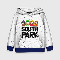 Толстовка-худи детская Южный парк мультфильм - персонажи South Park, цвет: 3D-синий