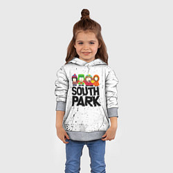 Толстовка-худи детская Южный парк мультфильм - персонажи South Park, цвет: 3D-меланж — фото 2