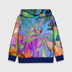 Толстовка-худи детская Abstract color pattern Summer 2022, цвет: 3D-синий