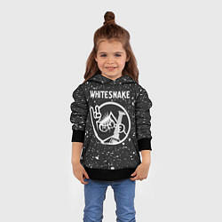 Толстовка-худи детская Whitesnake КОТ Краска, цвет: 3D-черный — фото 2