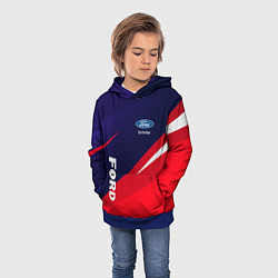 Толстовка-худи детская ФОРД FORD, цвет: 3D-синий — фото 2