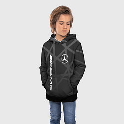Толстовка-худи детская MERCEDES - BENZ МЕРСЕДЕС, цвет: 3D-черный — фото 2