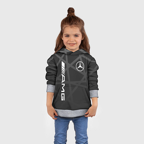 Детская толстовка MERCEDES - BENZ МЕРСЕДЕС / 3D-Меланж – фото 4