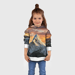 Толстовка-худи детская Та самая Джомолунгма Сагарматха Everest, цвет: 3D-белый — фото 2