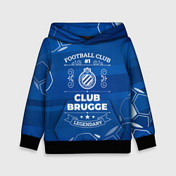Толстовка-худи детская Club Brugge FC 1, цвет: 3D-черный