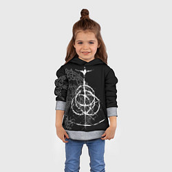 Толстовка-худи детская КОЛЬЦА ЭЛДЕНА, цвет: 3D-меланж — фото 2