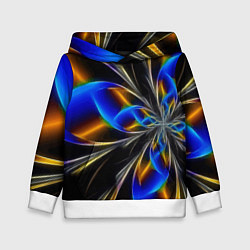 Толстовка-худи детская Neon vanguard pattern Fashion 2023, цвет: 3D-белый