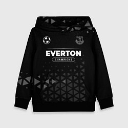 Толстовка-худи детская Everton Форма Champions, цвет: 3D-черный