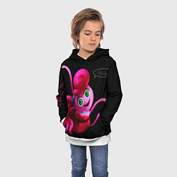 Толстовка-худи детская POPPY PLAYTIME - Mommy long legs Мама длинные ноги, цвет: 3D-белый — фото 2