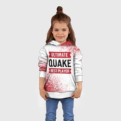 Толстовка-худи детская Quake Ultimate, цвет: 3D-белый — фото 2