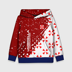 Толстовка-худи детская Resident Evil Umbrella Corporation паттерн, цвет: 3D-синий