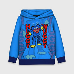 Толстовка-худи детская Хагги Вагги Поппи Плейтайм Haggy Waggy, цвет: 3D-синий