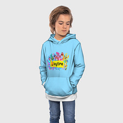 Толстовка-худи детская POPPY PLAYTIME chapter 2 персонажи, цвет: 3D-белый — фото 2