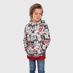 Толстовка-худи детская Studio Ghibli Stars, цвет: 3D-красный — фото 2