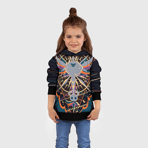 Детская толстовка Рыцарь и Лучезарность Hollow Knight / 3D-Черный – фото 4