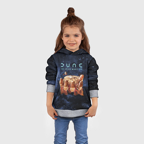 Детская толстовка Dune: Spice Wars рука и песок / 3D-Меланж – фото 4