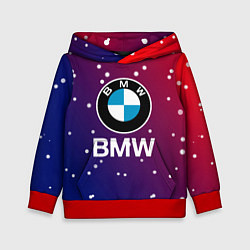 Толстовка-худи детская BMW Градиент Краска, цвет: 3D-красный