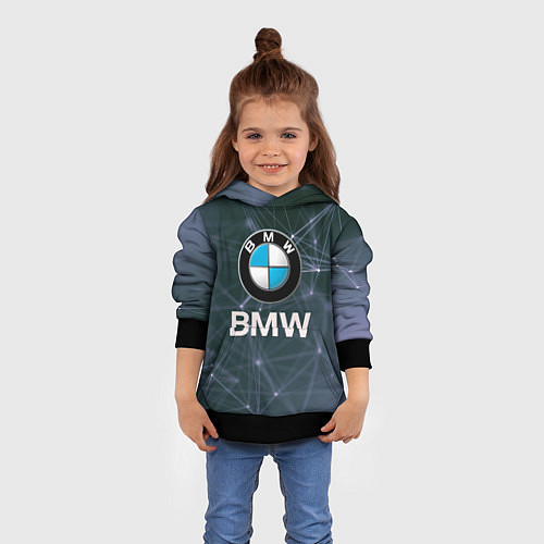 Детская толстовка БМВ - BMW Абстракция / 3D-Черный – фото 4