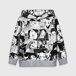 Детская толстовка Клинок рассекающий демонов паттерн