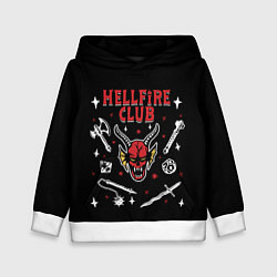Толстовка-худи детская HELLFIRE CLUB STRANGER THINGS, цвет: 3D-белый