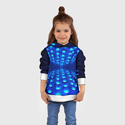 Толстовка-худи детская GLOWING SPOTLIGHTS, цвет: 3D-белый — фото 2