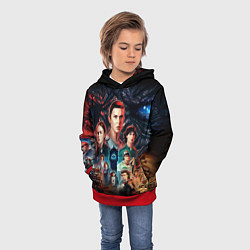 Толстовка-худи детская ОЧЕНЬ СТРАННЫЕ ДЕЛА 4 STRANGER THINGS 4, цвет: 3D-красный — фото 2