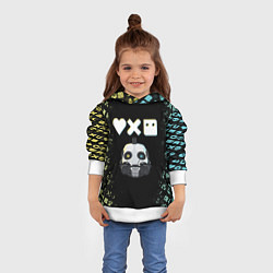 Толстовка-худи детская Love, Death and Robots Pattern, цвет: 3D-белый — фото 2
