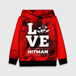 Толстовка-худи детская Hitman Love Классика, цвет: 3D-черный