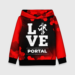 Толстовка-худи детская Portal Love Классика, цвет: 3D-черный