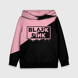 Толстовка-худи детская BLACKPINK BIG LOGO, цвет: 3D-черный