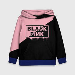 Толстовка-худи детская BLACKPINK BIG LOGO, цвет: 3D-синий