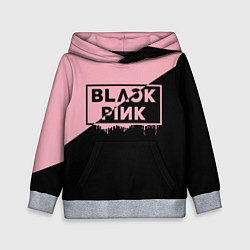 Толстовка-худи детская BLACKPINK BIG LOGO, цвет: 3D-меланж