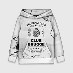 Толстовка-худи детская Club Brugge Football Club Number 1 Legendary, цвет: 3D-белый