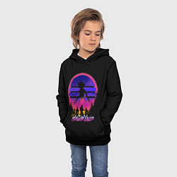Толстовка-худи детская Visit Hawkins Stranger Things, цвет: 3D-черный — фото 2