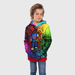 Толстовка-худи детская Хагги Вагги: Haggy Waggy, цвет: 3D-красный — фото 2