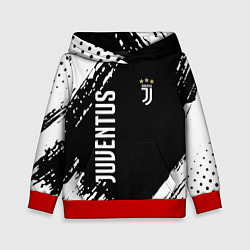 Толстовка-худи детская Fc juventus фс ювентус, цвет: 3D-красный