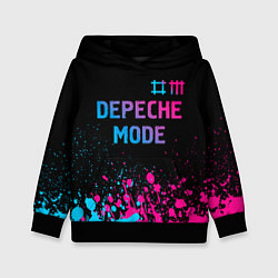 Толстовка-худи детская Depeche Mode Neon Gradient, цвет: 3D-черный
