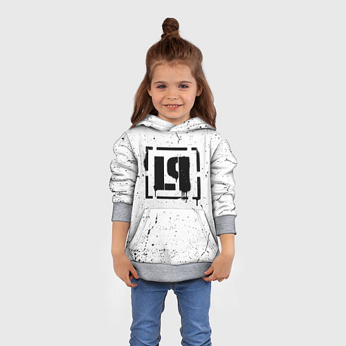 Детская толстовка Linkin Park брызги краски / 3D-Меланж – фото 4