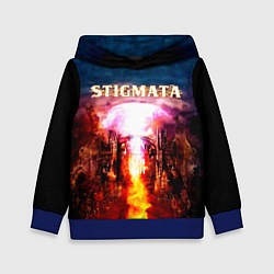 Толстовка-худи детская Stigmata альбом, цвет: 3D-синий