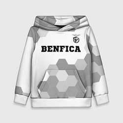 Толстовка-худи детская Benfica Sport на светлом фоне, цвет: 3D-белый