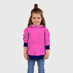 Толстовка-худи детская Яркий розовый из фильма Барби, цвет: 3D-синий — фото 2