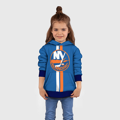 Детская толстовка Нью-Йорк Айлендерс Форма / 3D-Синий – фото 4